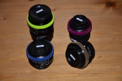 Lenses with gear rings