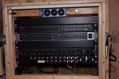 device-front of the audio rack