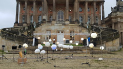 Traverse und Stative beim Dreh