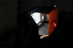Scheinwerfer mit Lichtfolie