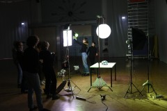 Softbox und Lampion im Einsatz